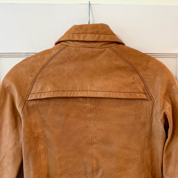 Banana Republic | Caramel Tan Leather Jacket - Picture 8 of 10